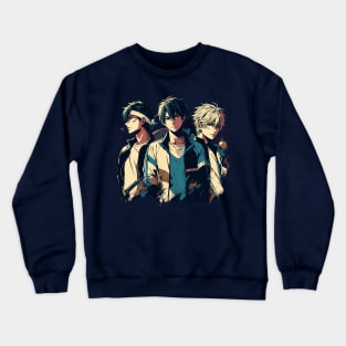 Handsome Tennis Players Anime Manga Sports Husbando Otaku Crewneck Sweatshirt